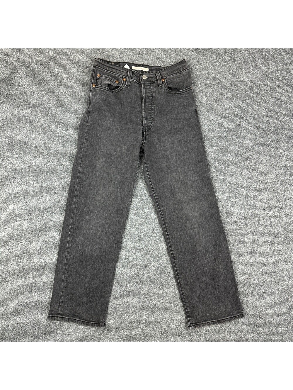 Levi's Ribcage Straight Ankle Womens 27x27 Black Jeans